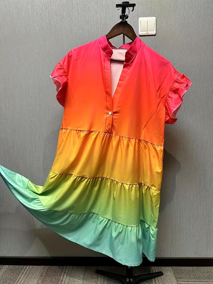 Beautiful Rainbow Party Dress