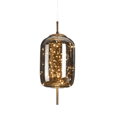 Warm Bronze Multi Light Pendant Lamp