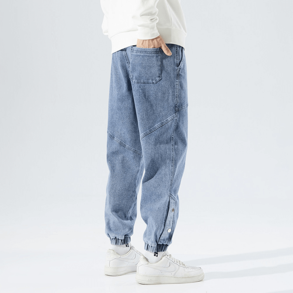 Comfortable Jeans Style Loose Fit Pants