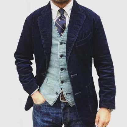 Rugged Corduroy Coat - Classic Fit Jacket - Luxivelle