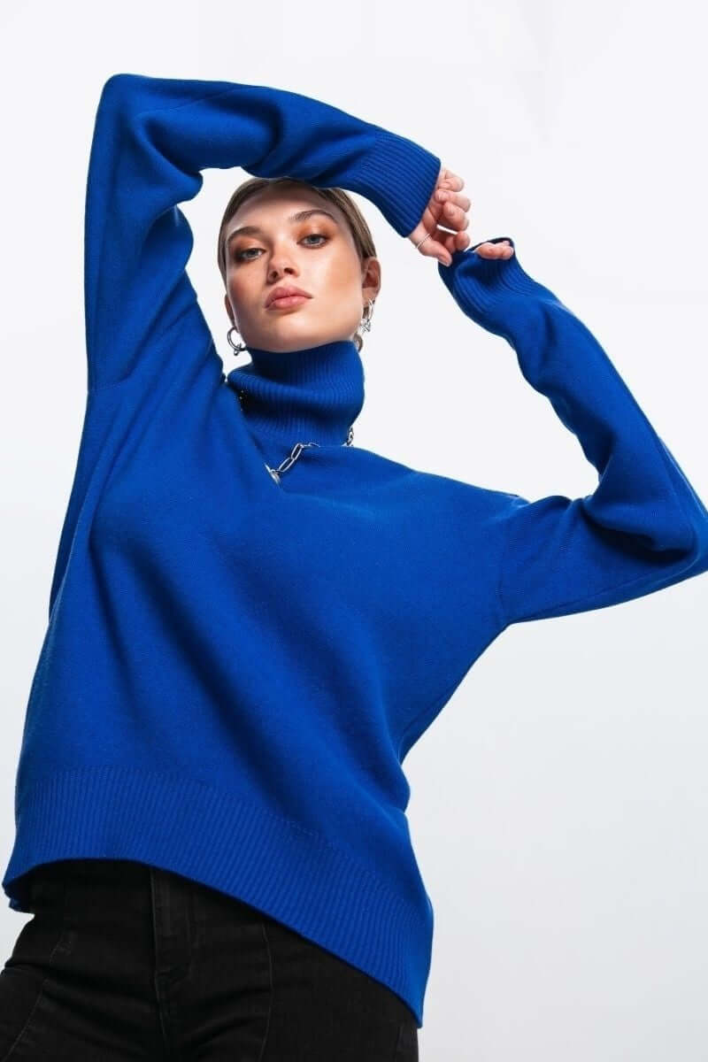 Large Crew Neck Sweater Women - Luxivelle