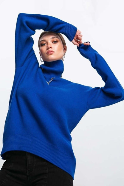 Large Crew Neck Sweater Women - Luxivelle
