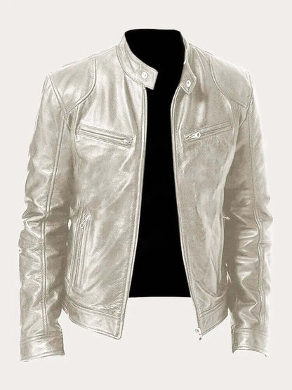 Vintage Style Genuine Leather Coat
