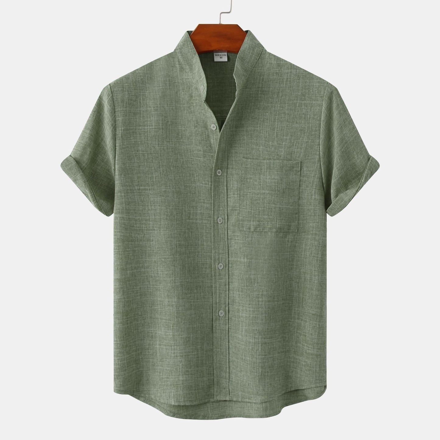Men's Breathable Short Sleeve Relaxed Fit Casual Shirt