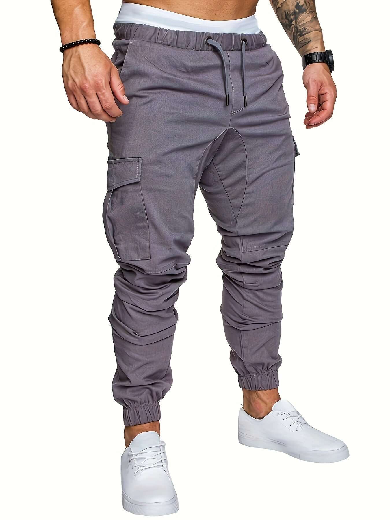 Comfortable Elastic Waist Jogger Pants for Men