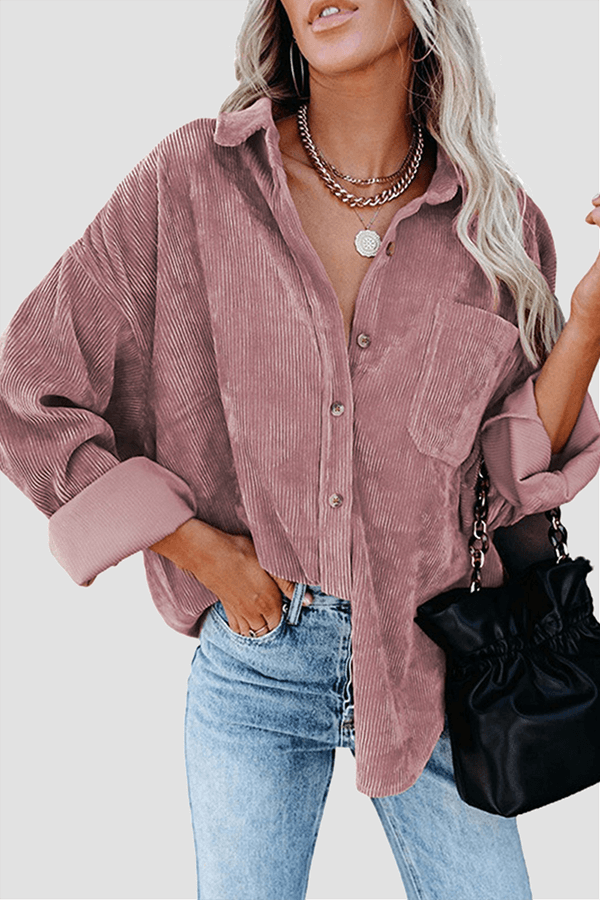 Casual Loose Fit Women's Long Sleeve Top