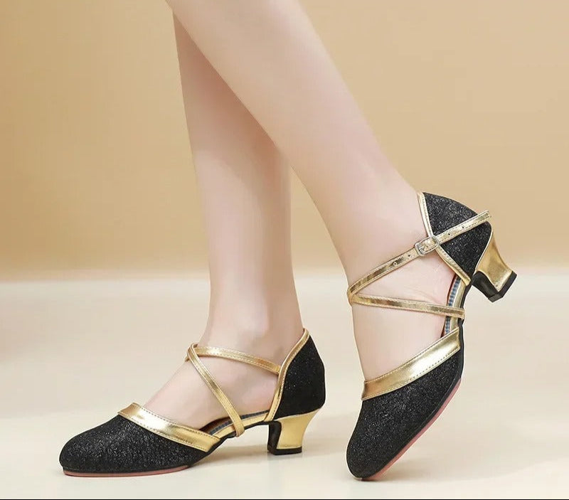 Eva | Elegant sequin heels