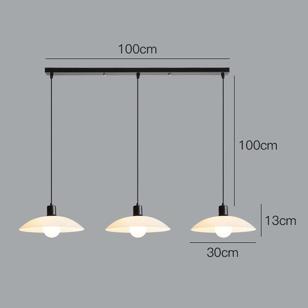 Sleek Clear Glass Hanging Light Fixture