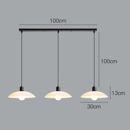 Sleek Clear Glass Hanging Light Fixture