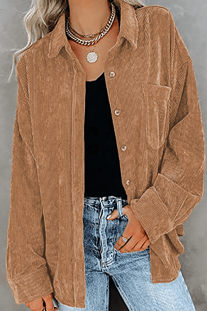 Casual Loose Fit Women's Long Sleeve Top