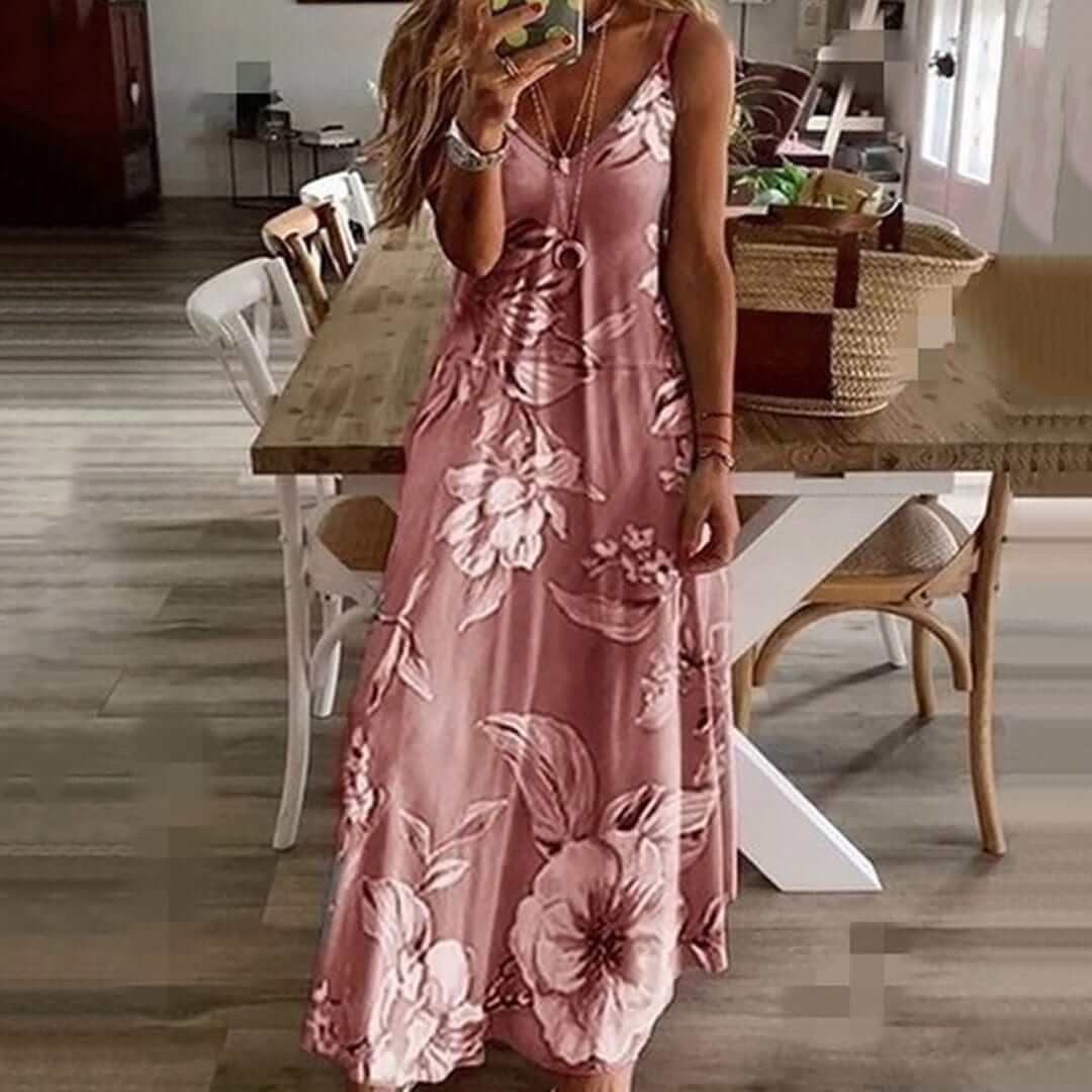 Summer Floral Sundress - Relaxed Fit