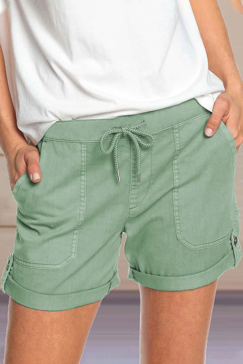 Comfortable Elastic Waist Women's Shorts