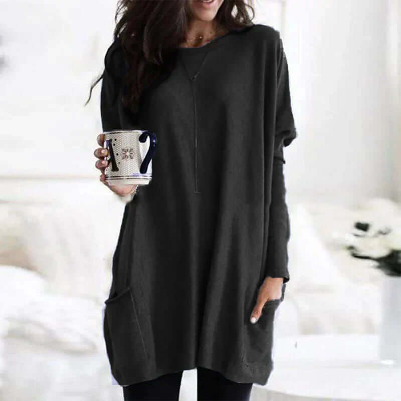 Large Soft Women's Crew Neck Sweater