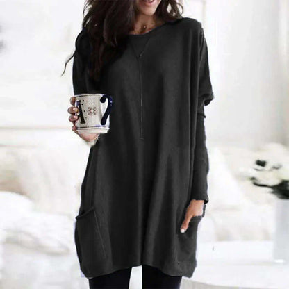 Large Soft Women's Crew Neck Sweater