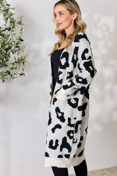 Soft Leopard Long Cardigan for Women