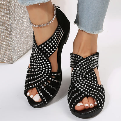 Glittery Cushion Flip Flop Sandals