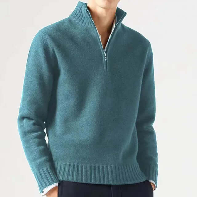 Men's Lightweight Thermal Pullover Sweater - Luxivelle