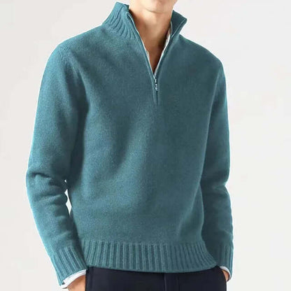 Men's Lightweight Thermal Pullover Sweater - Luxivelle