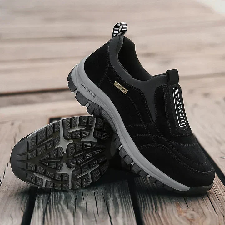 Salmon | Best Walking Shoes for Men - Breathable Fabric, Orthopedic Support-6