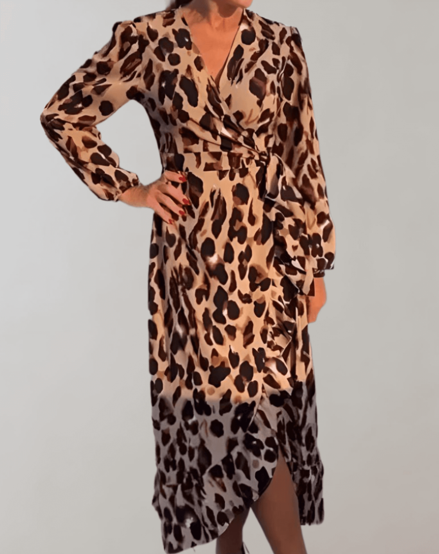 Fashionable Animal Print Sundress for Women