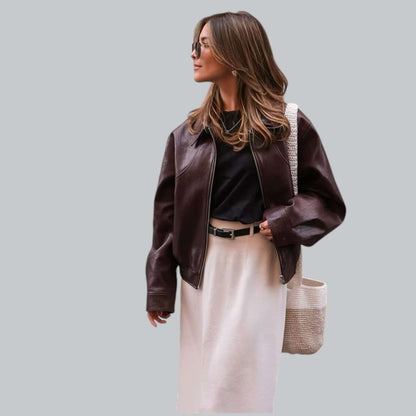 Classic Faux Leather Biker Jacket