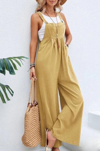 Summer Women's Strapless Loose Fit Jumpsuit