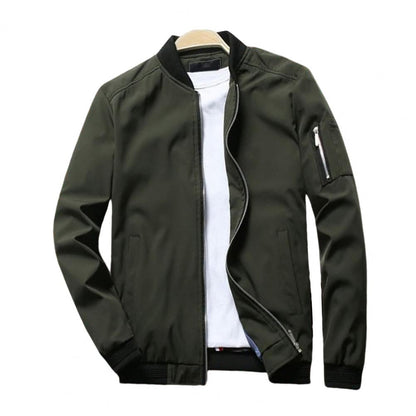 Men's Classic Zip-Up Flight Jacket
