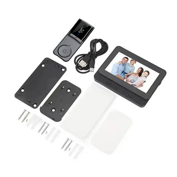 Smart Video Doorbell Camera with 4.3 Screen