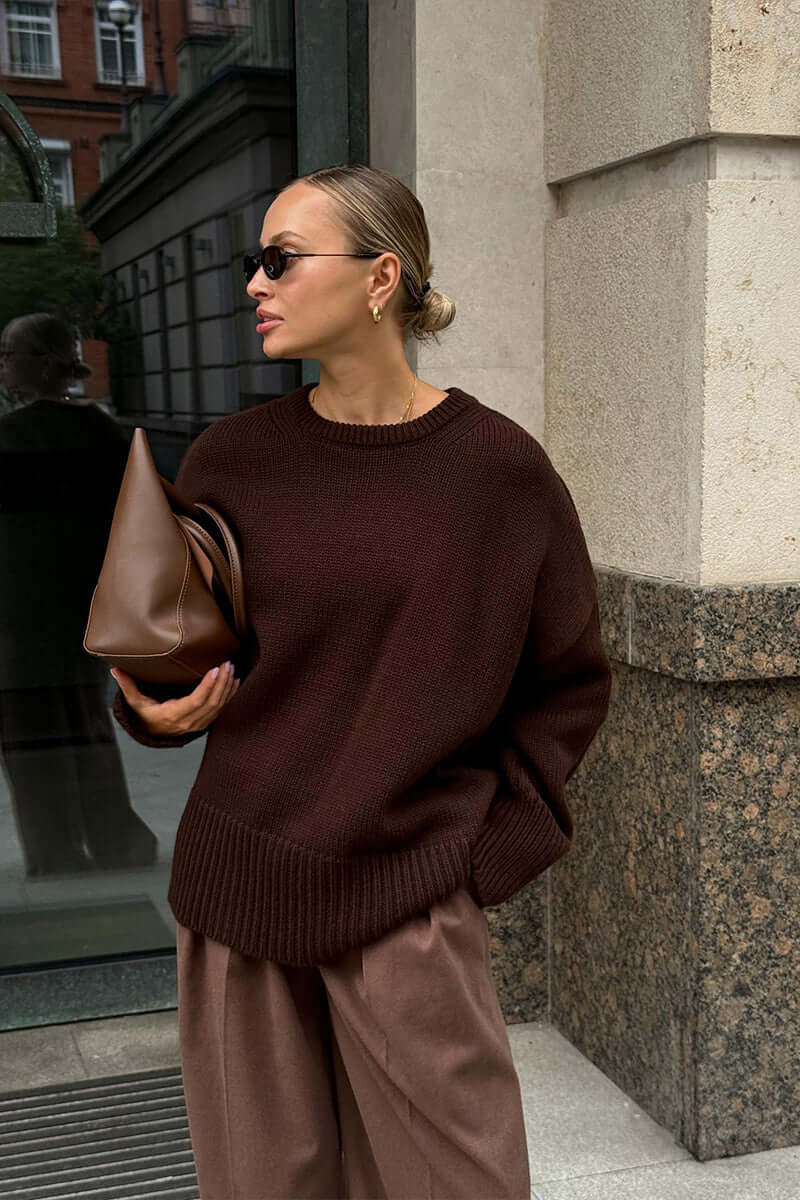 Large Women's Grey Cozy Sweater