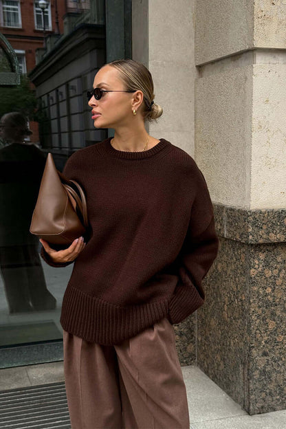 Large Women's Grey Cozy Sweater