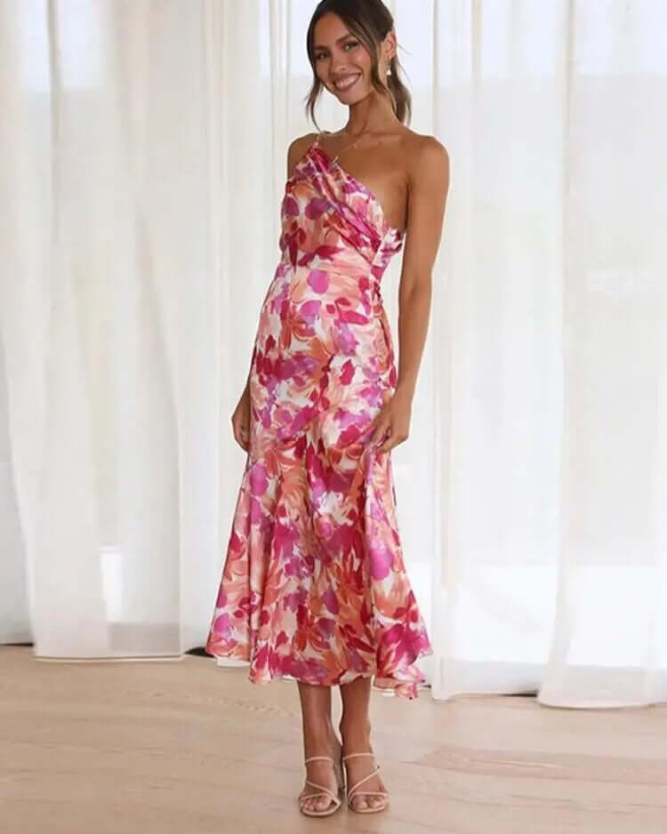 Chic Off-The-Shoulder Knee Length Dress