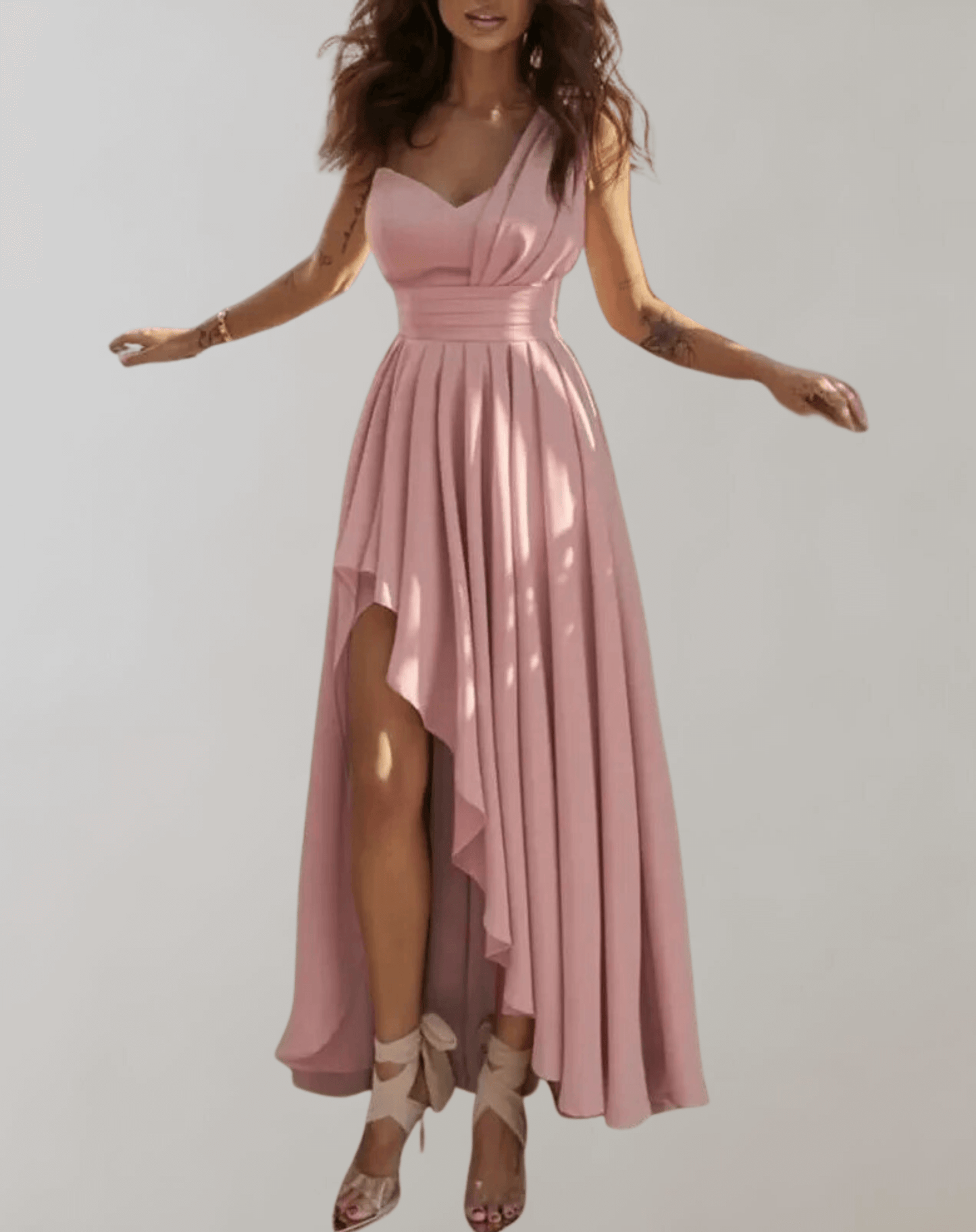 Elegant High Low Party Dress for Women - Luxivelle