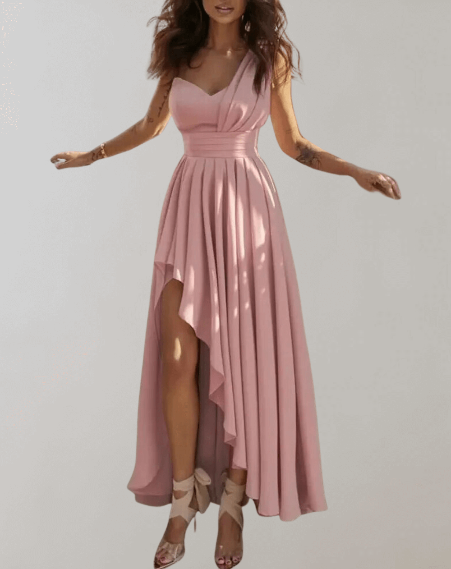 Elegant High Low Party Dress for Women - Luxivelle
