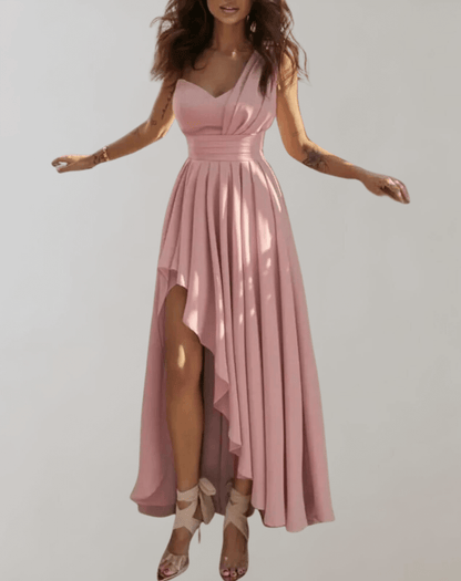 Elegant High Low Party Dress for Women - Luxivelle