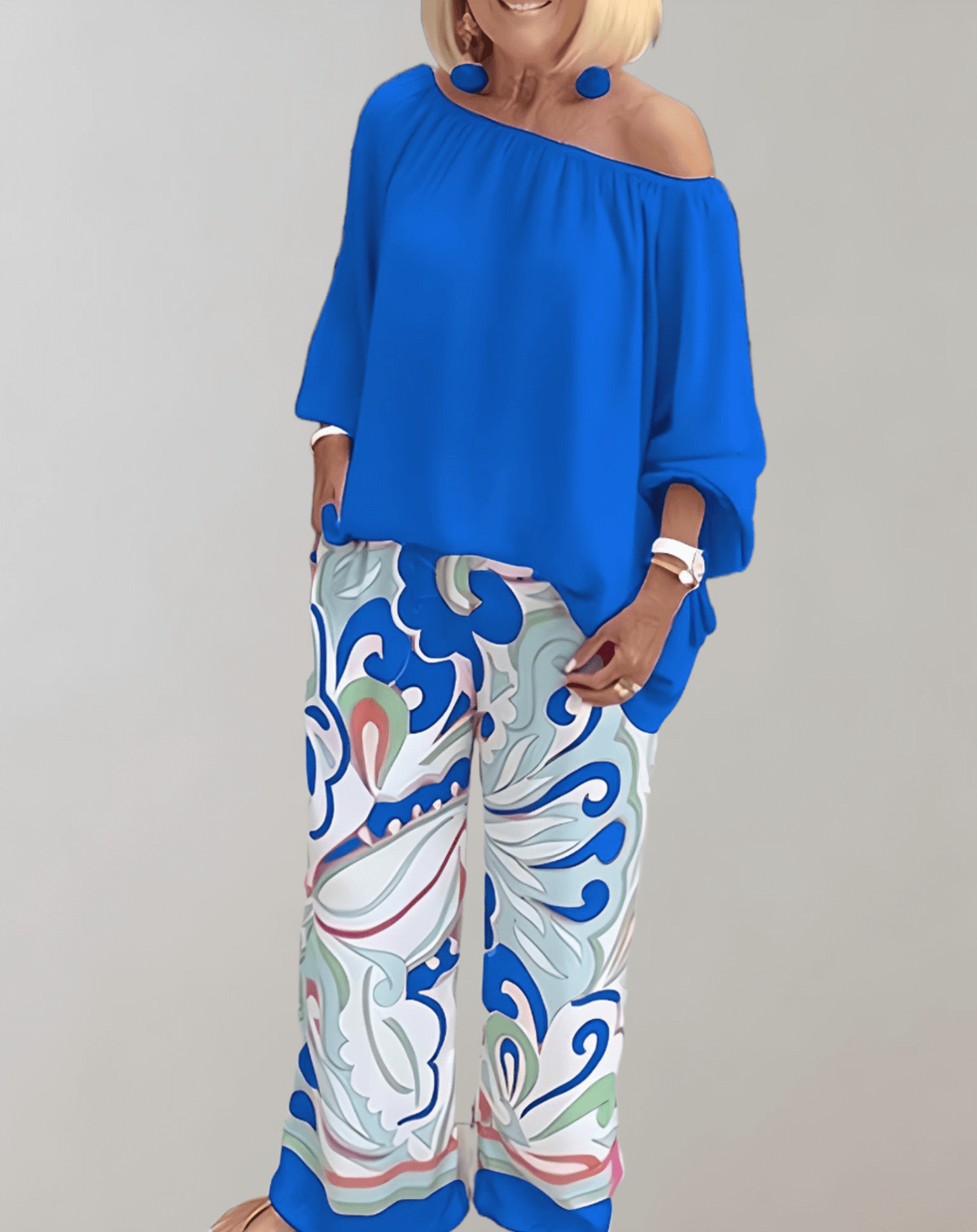 Ladies Classic Two Piece Skirt Set