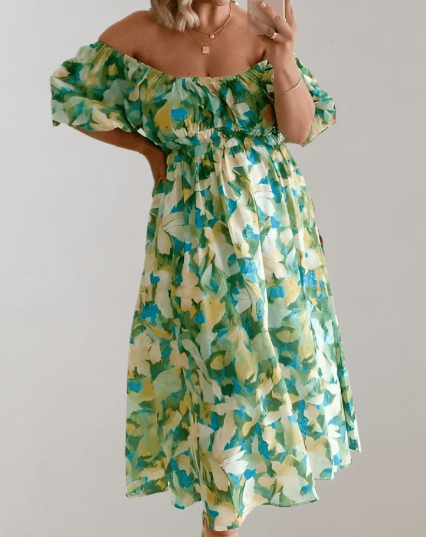 Casual Sunny V Neck Sundress