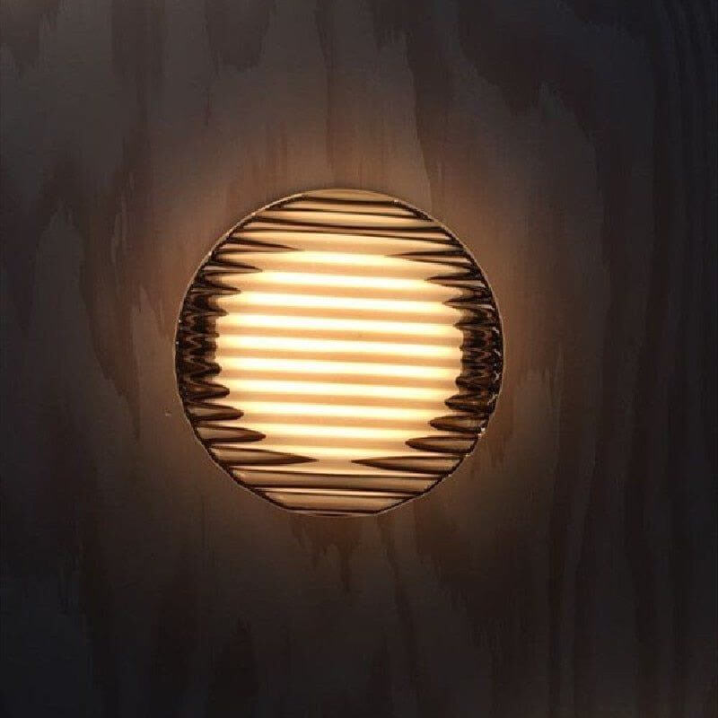 Contemporary Circular LED Outdoor Wall Lamp
