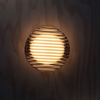 Contemporary Circular LED Outdoor Wall Lamp