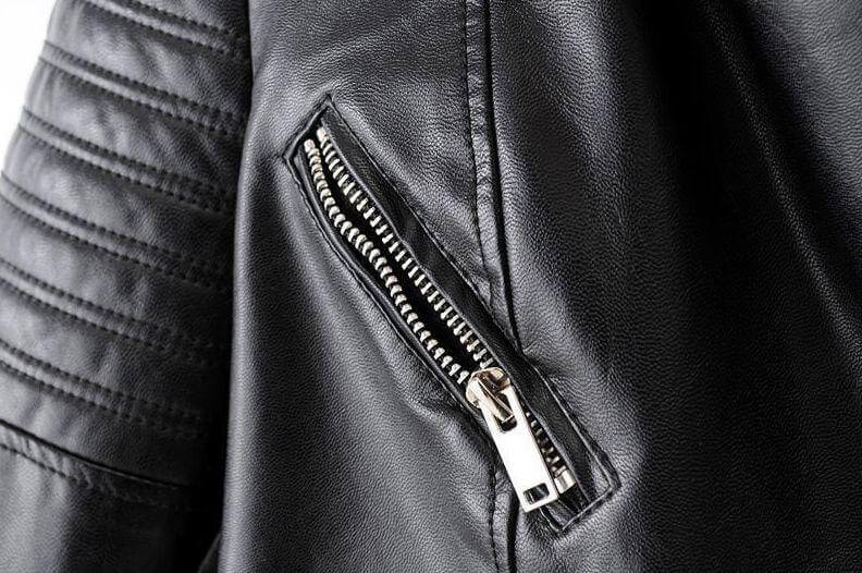 Vintage Style Leather Motorcycle Jacket