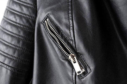 Vintage Style Leather Motorcycle Jacket
