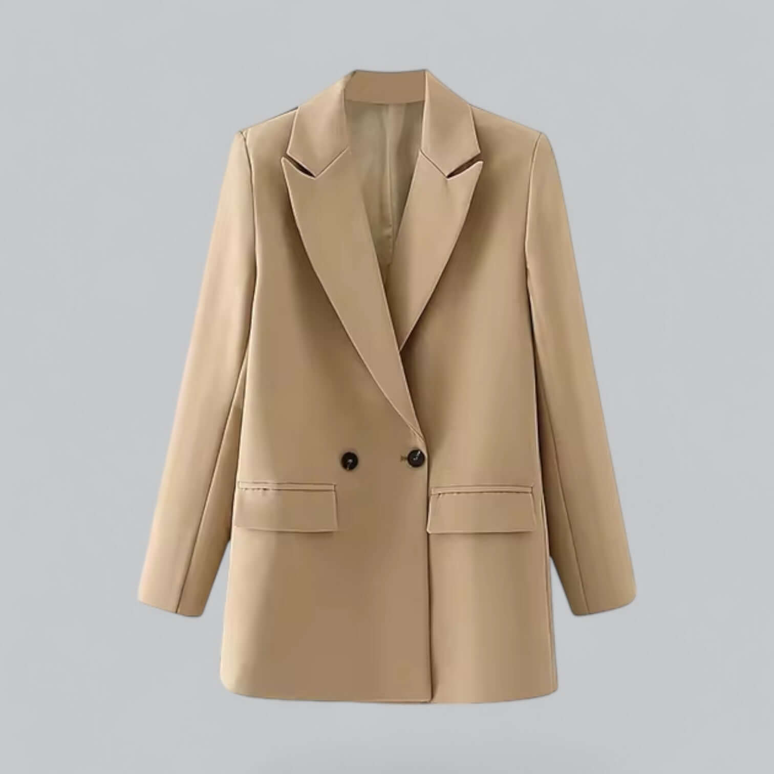 Slim Fit Classic Two Button Jacket - Luxivelle