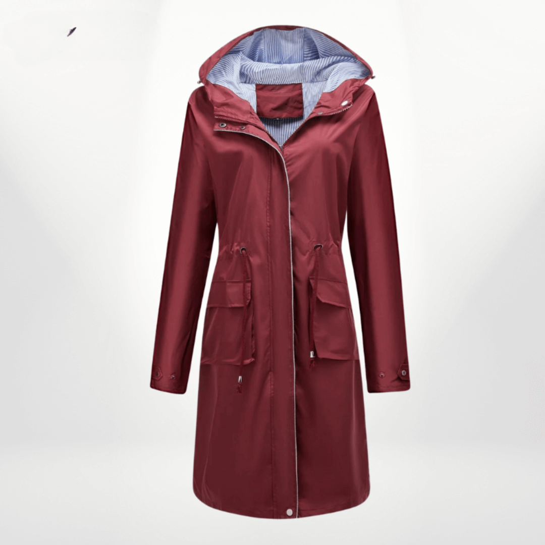 Ladies Long Waterproof Rain Coat