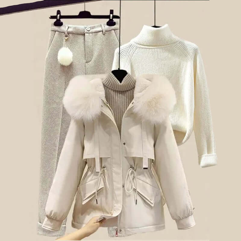 Cozy Women's Hooded Sweat Suit - Luxivelle