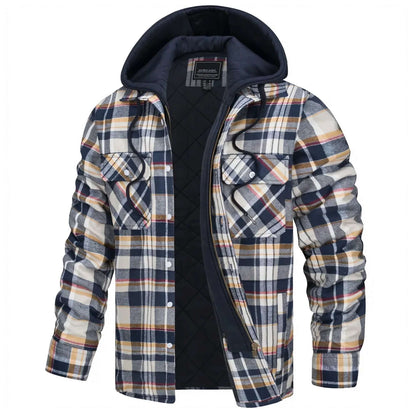 Classic Plaid Men's Winter Jacket - Luxivelle