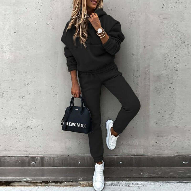 Relaxed Fit Women's Hoodie Tracksuit - Luxivelle