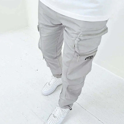 Men's Slim Fit Cargo Pants with Extra Pockets