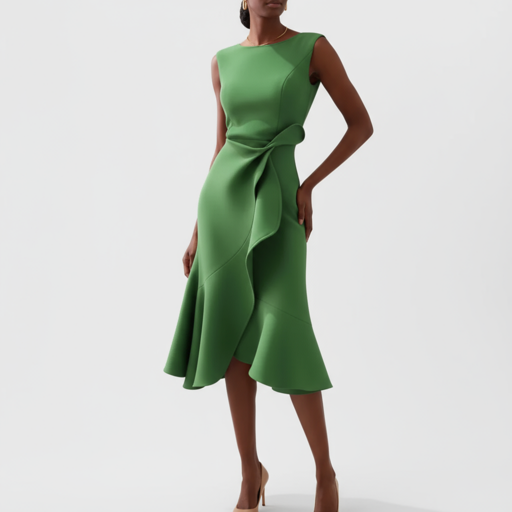 Elegant Flowy Midi Dress