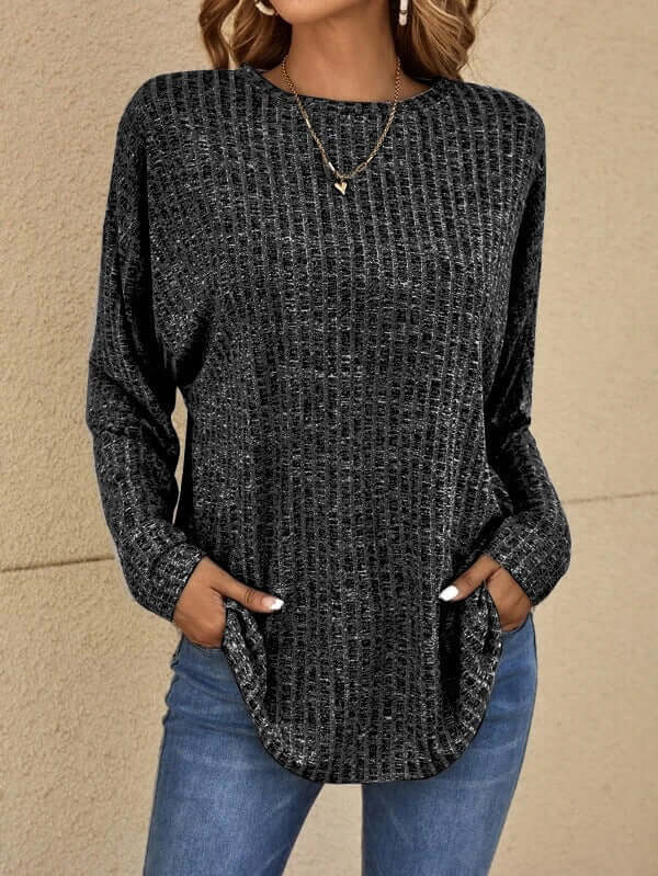 Comfortable Fit Women's Knit Relaxed Tee - Luxivelle