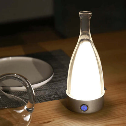 Battery Powered Wine Bottle Table Lamp
