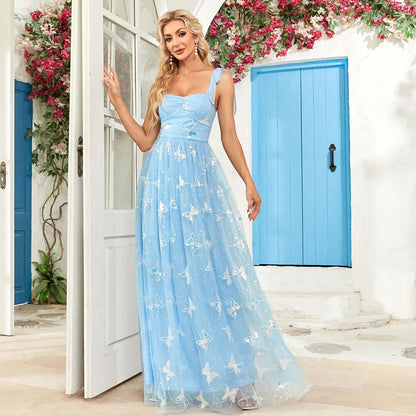 Lace Vintage Party Dress - Elegant Women's Gown